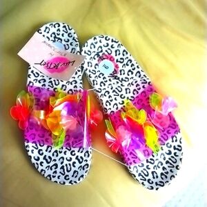Colorful Floral Slide Sandals